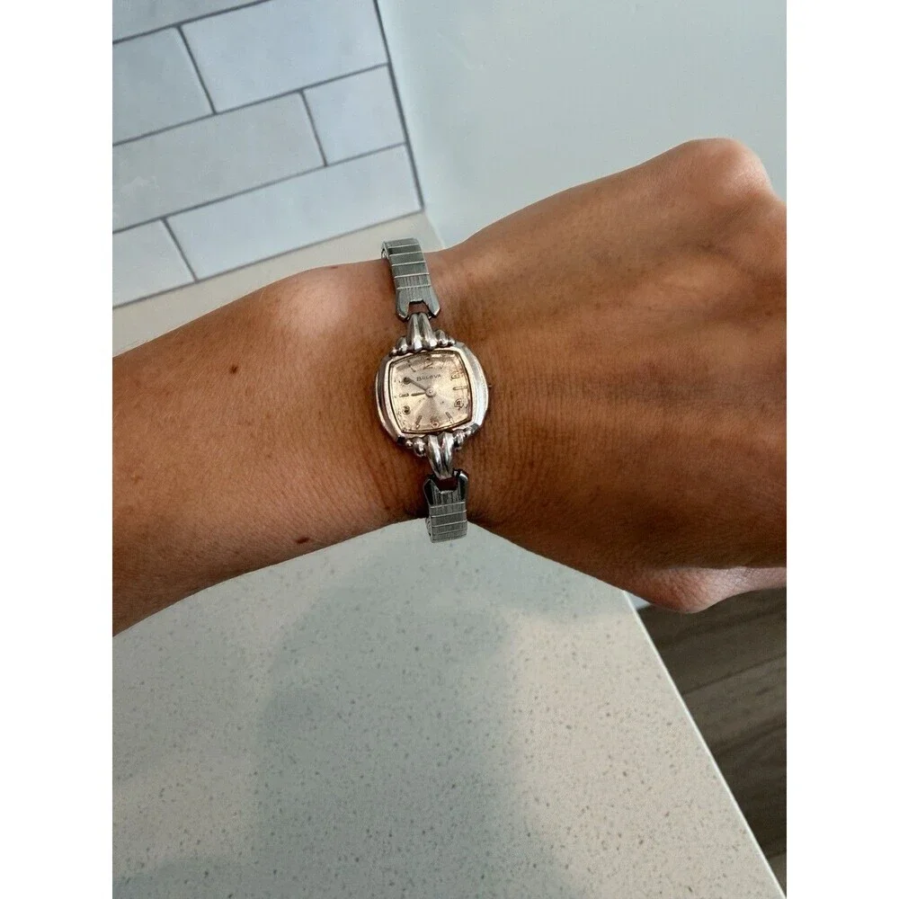 Bulova Analog Manual Women Rare 10k Gold Filled Hand-Wrapped Cocktail